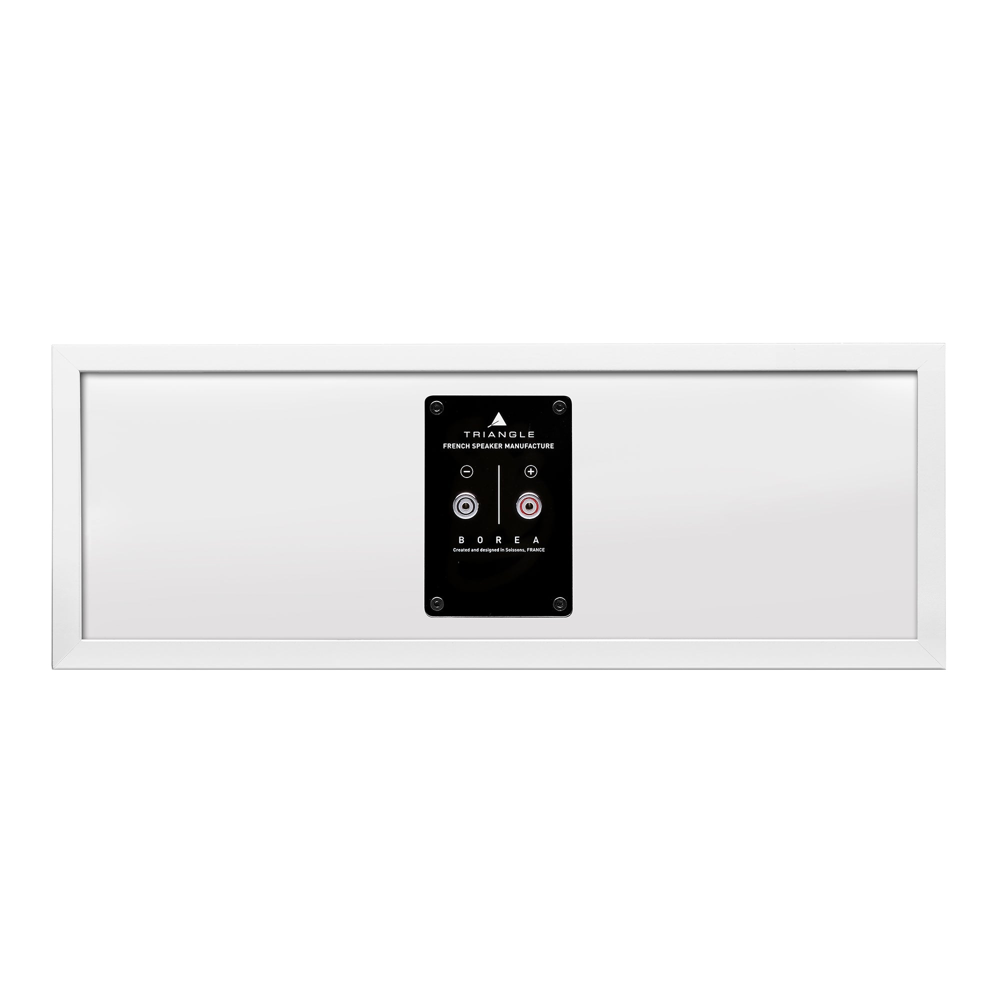 Triangle hifi enceinte centrale 16cm Borea BRC2 home cinema voie centrale 2 voies blanc dos packshot
