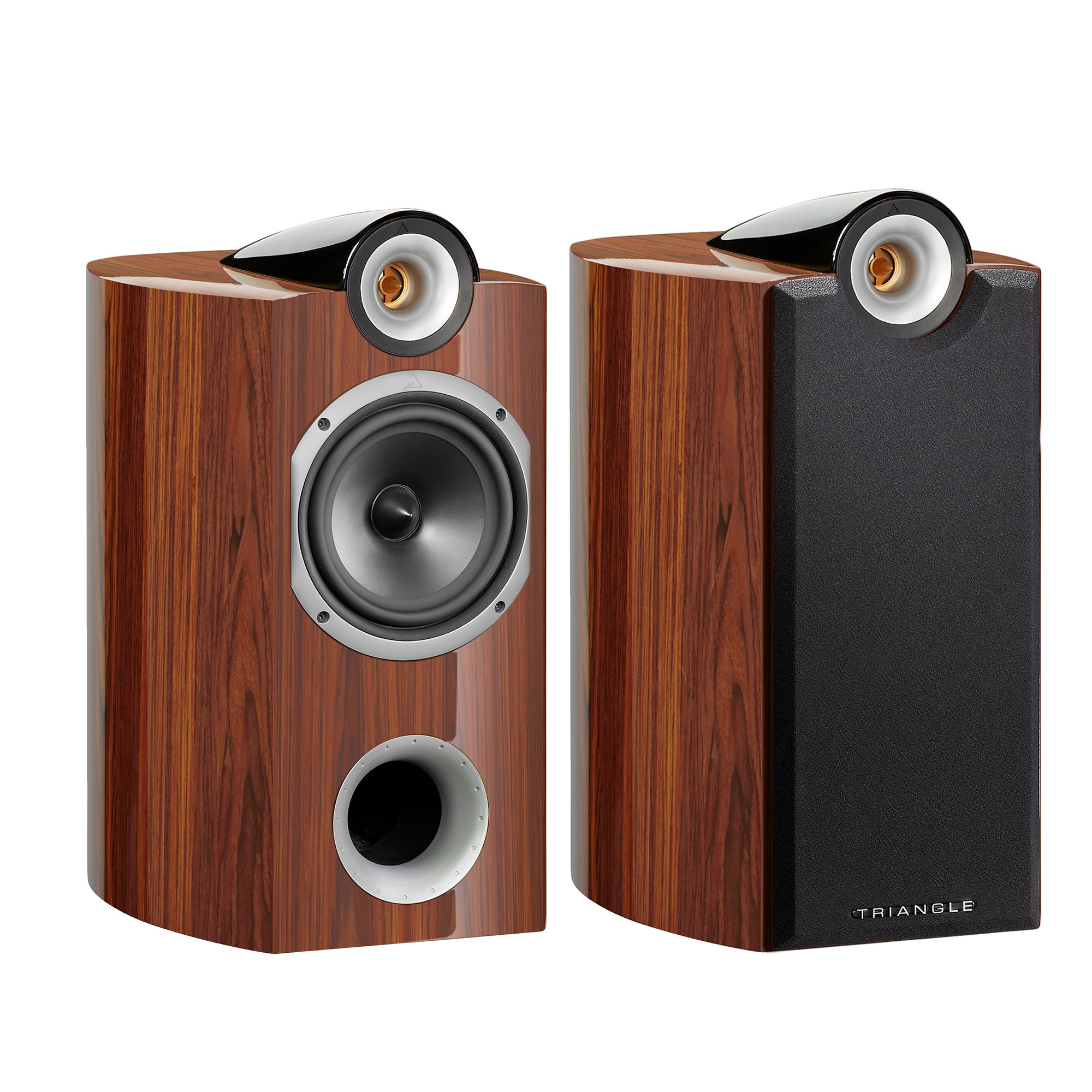 Enceinte hifi signature triangle-signature-golden-oak-packshot-shopify-theta-paire chene dore